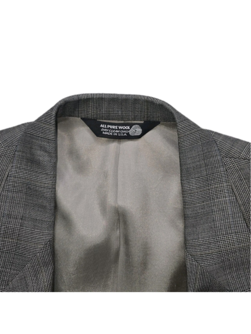 Gordon Thomas Collectibles Blazer Mens 42R Gray Worsted Wool Sport Coat USA - Picture 12 of 12
